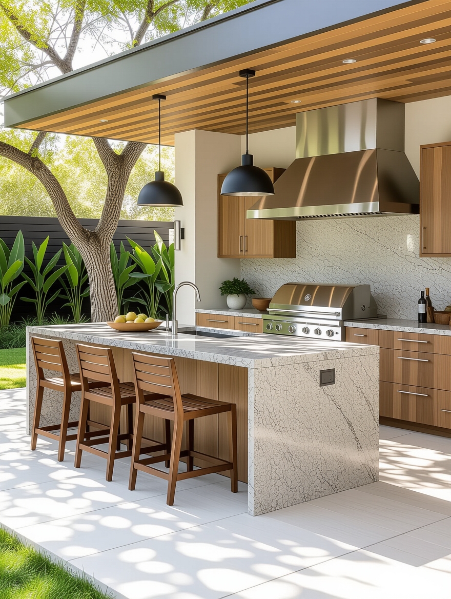 key components for outdoor kitchen