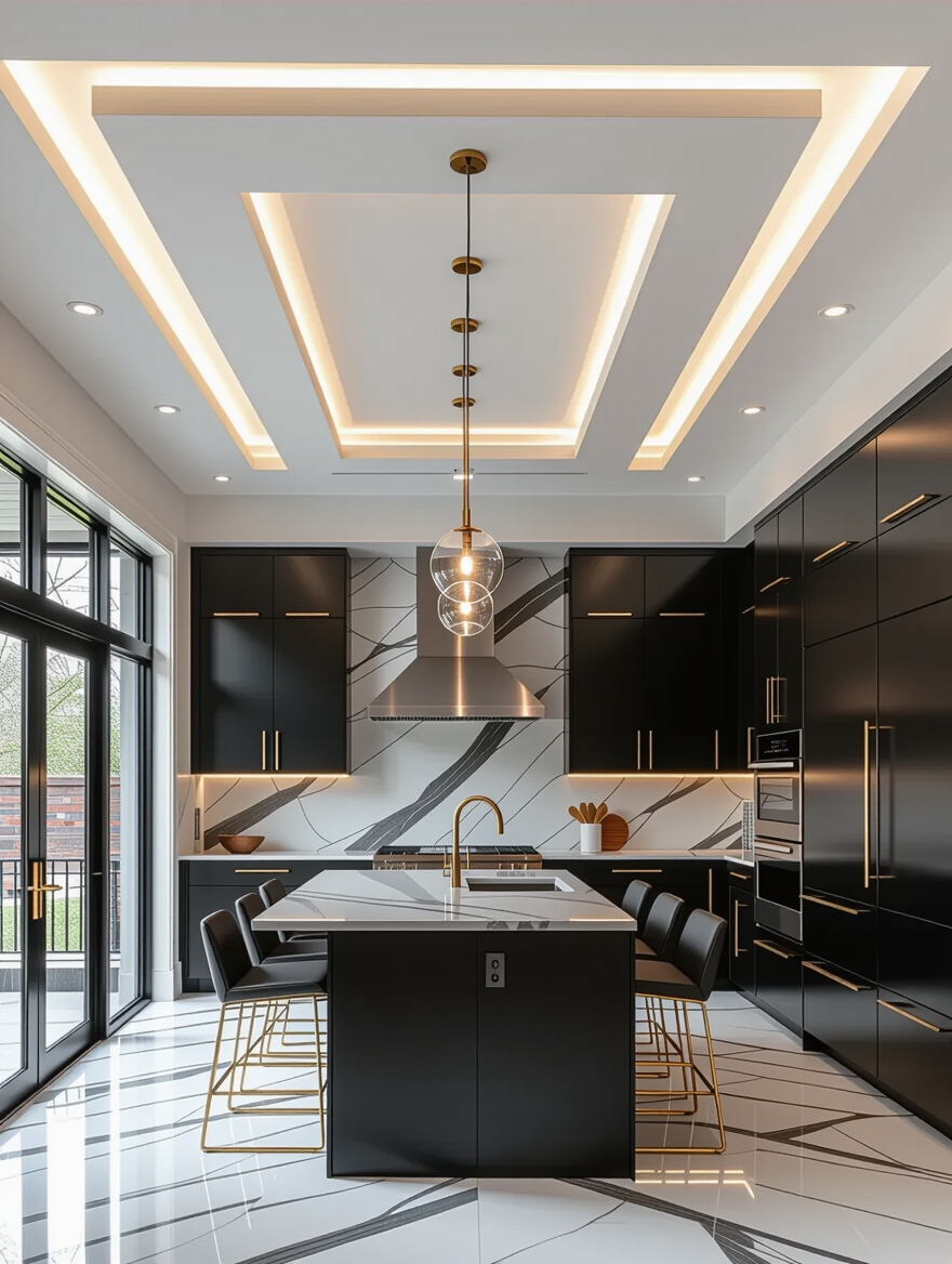layered lighting enhances space