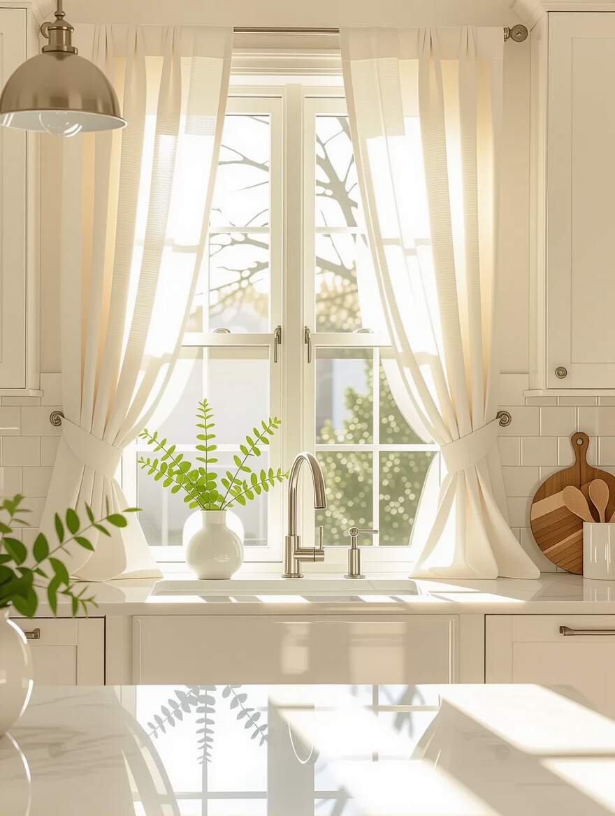 light filtering kitchen curtains