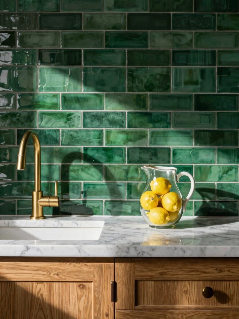 light green kitchen transformation