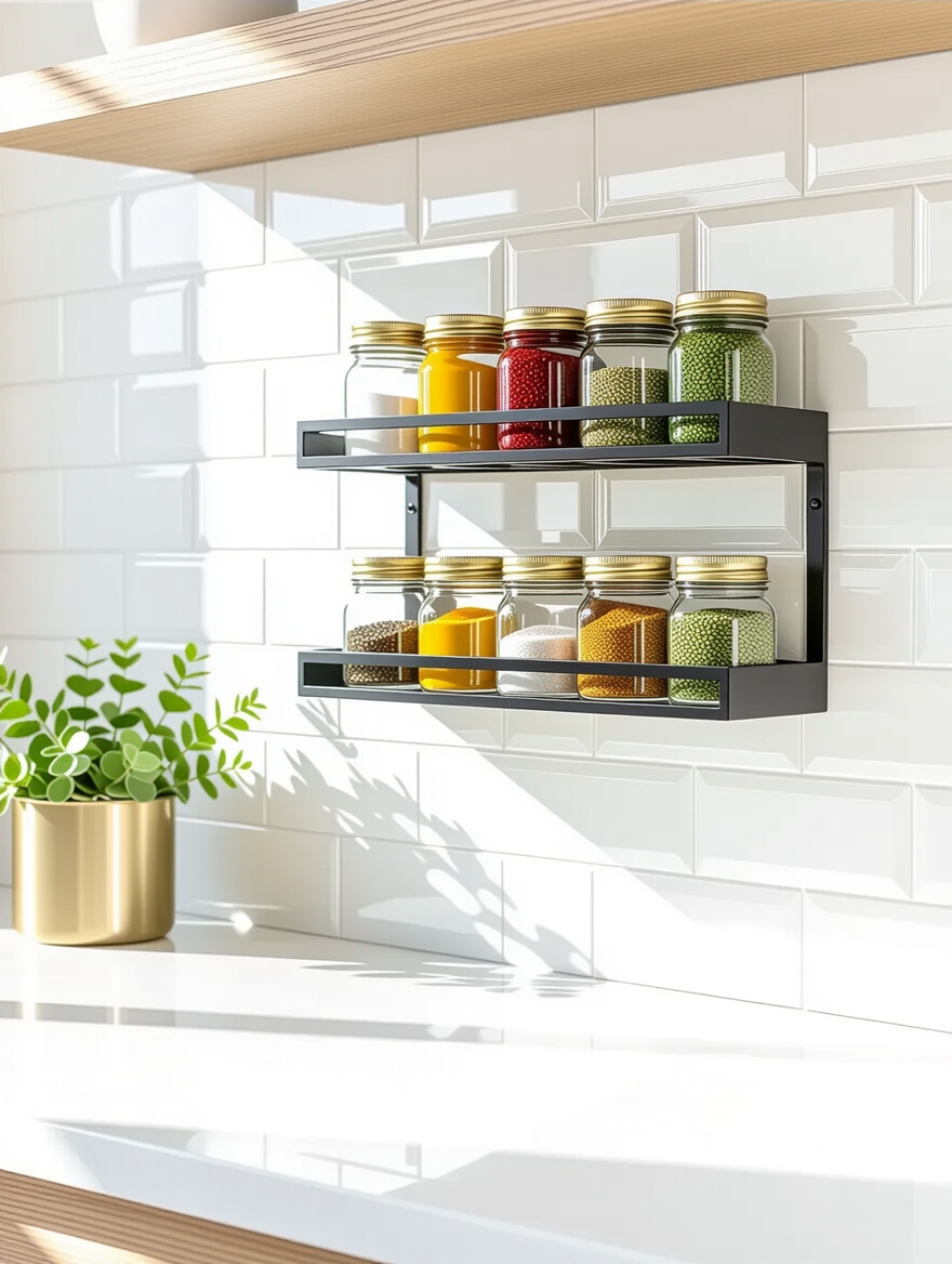 magnetic spice racks organization