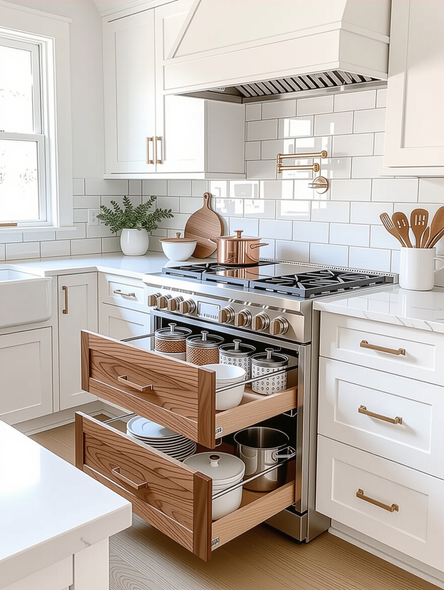 maximize storage with pull outs