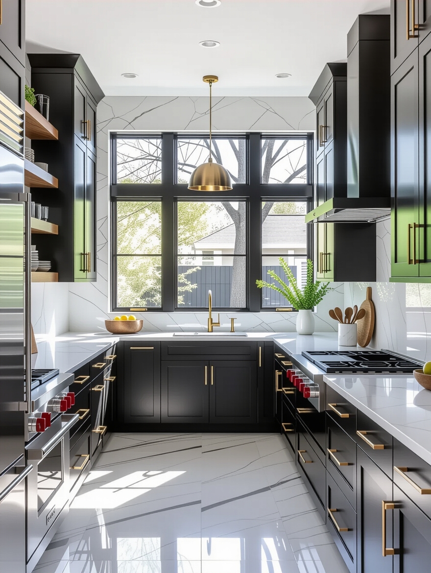 maximize u shaped kitchen space