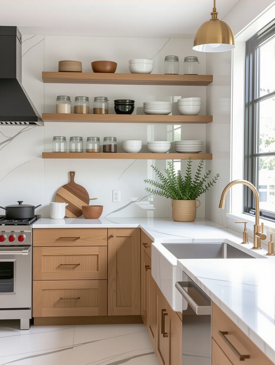 maximize vertical kitchen storage