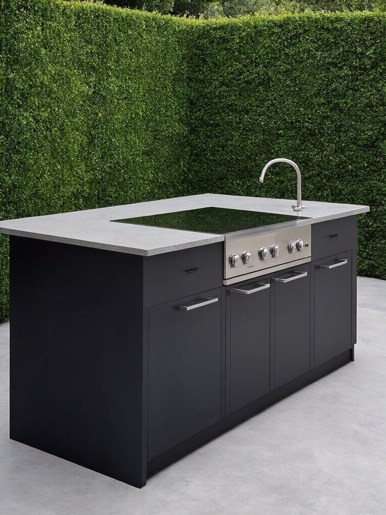 minimalist outdoor kitchen design