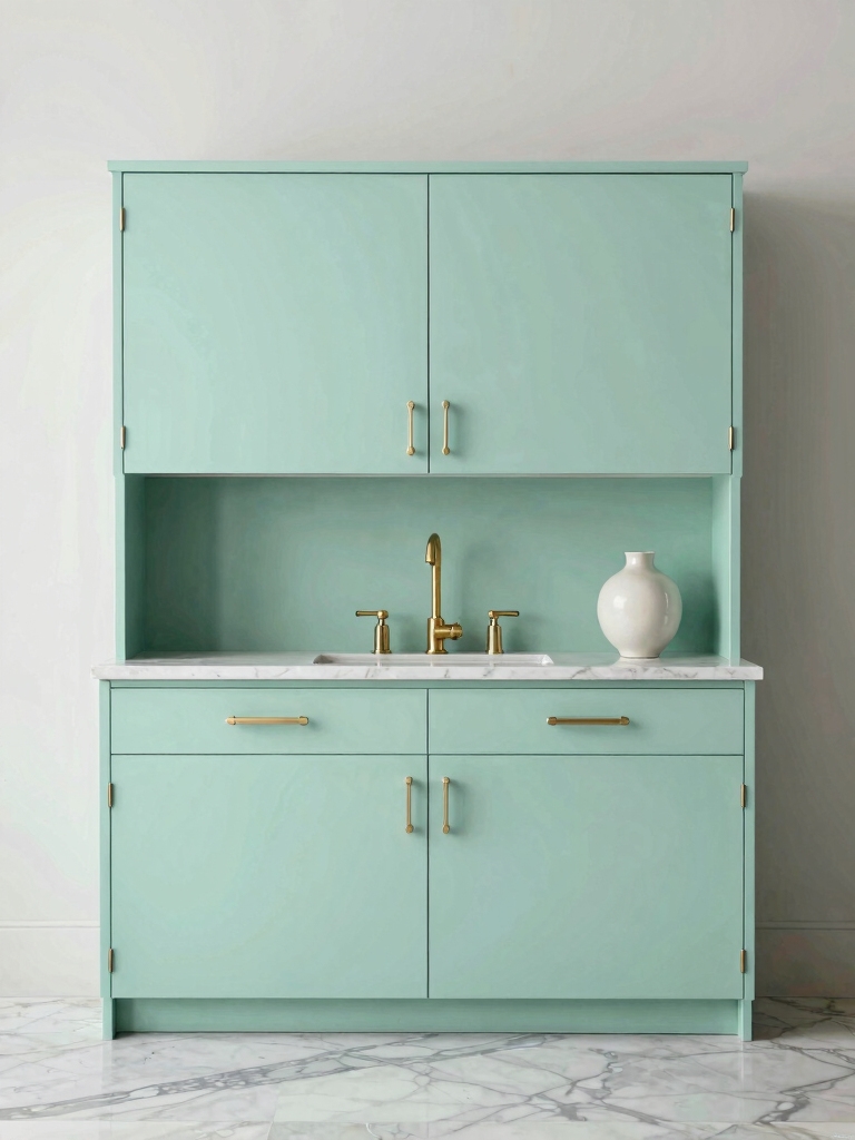 mint green mixed metals