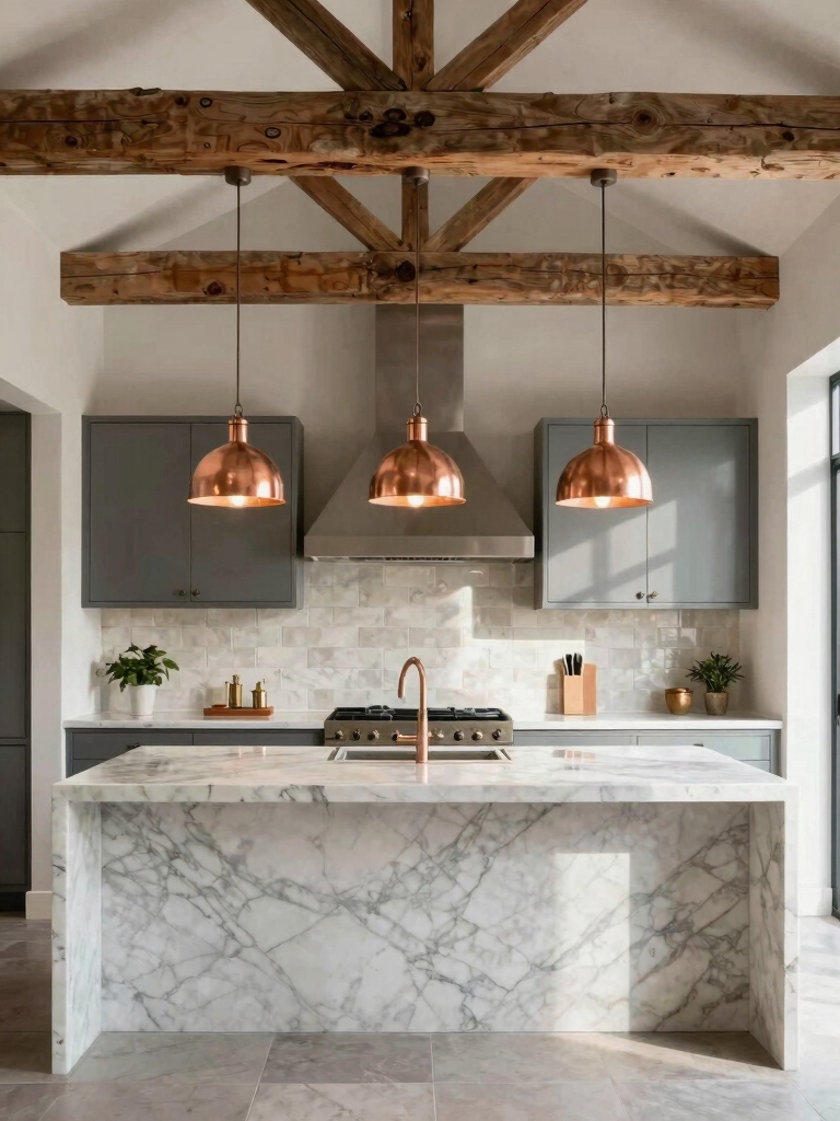 modern rustic kitchen blend