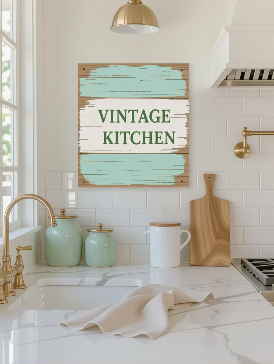 nostalgic vintage kitchen decor