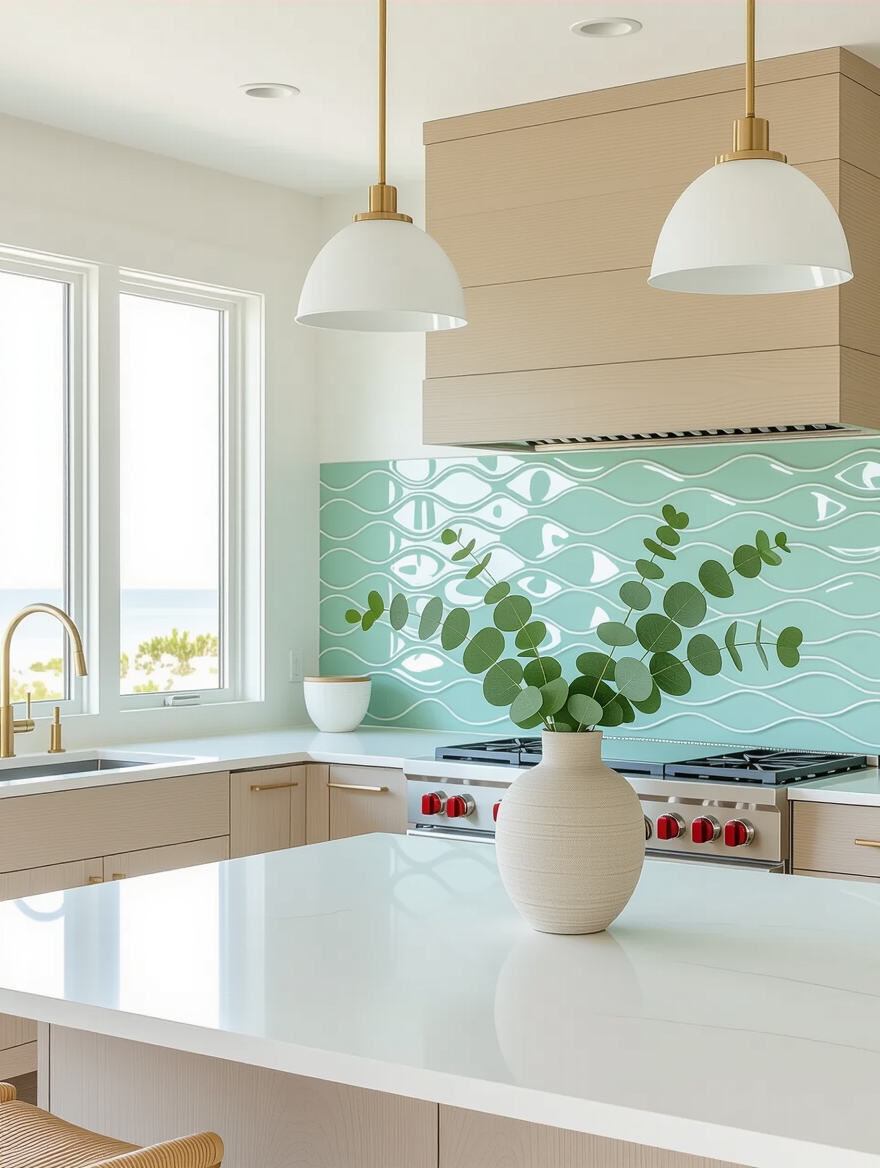 ocean inspired kitchen transformations