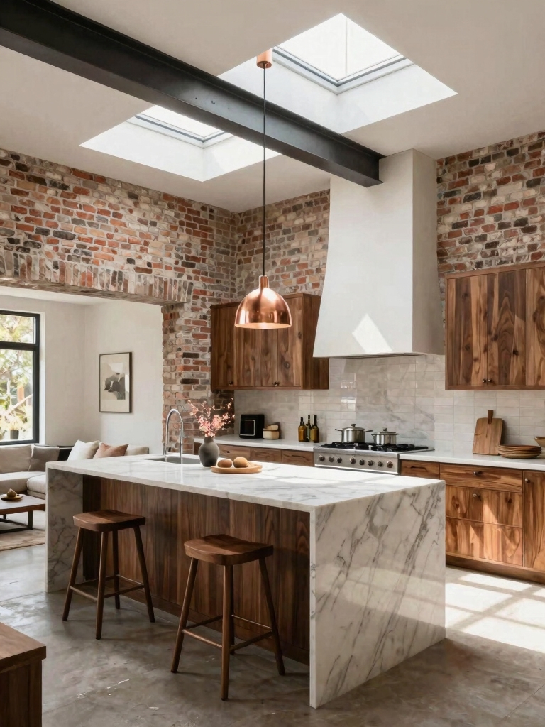 open kitchen for socializing