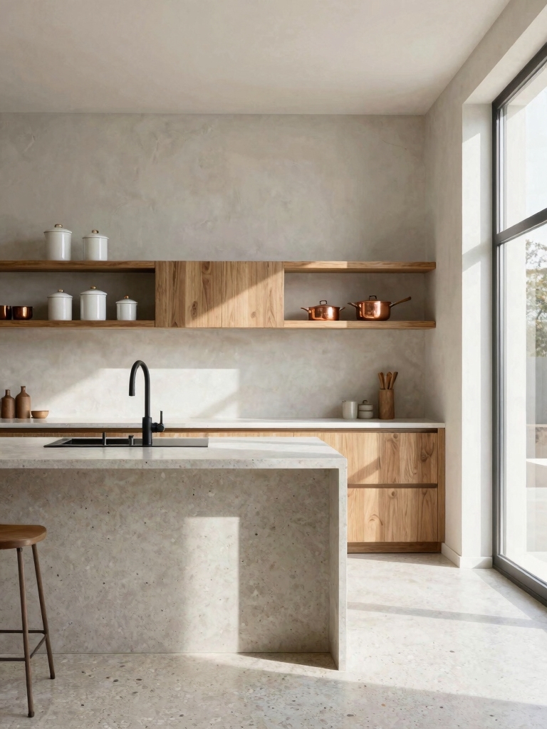 open shelving visual flow