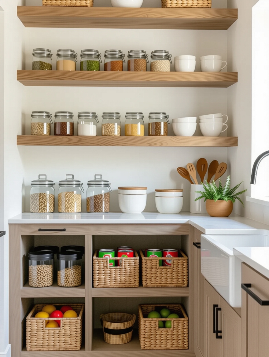 organized pantry for efficiency