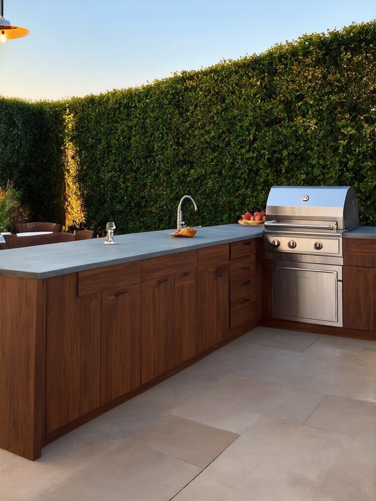outdoor kitchen enhances entertaining