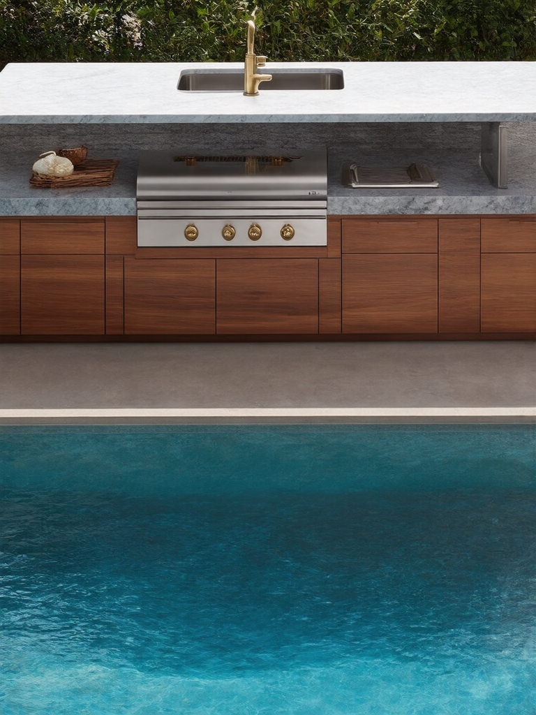 poolside kitchen essentials outlined