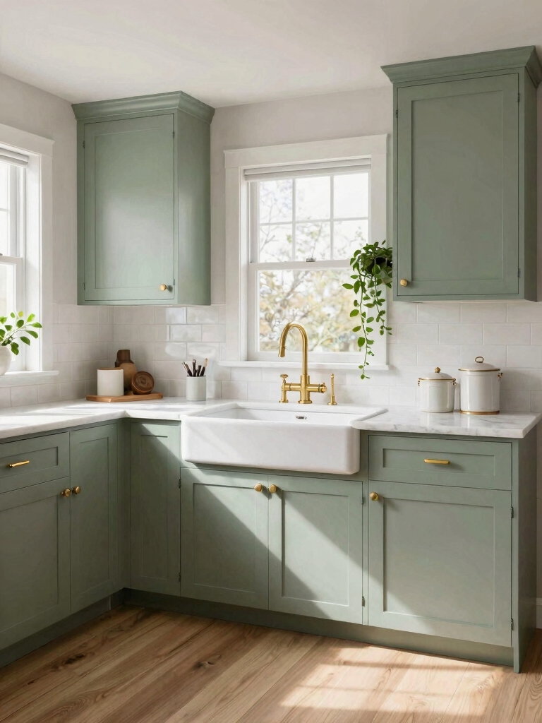 sage and white harmony