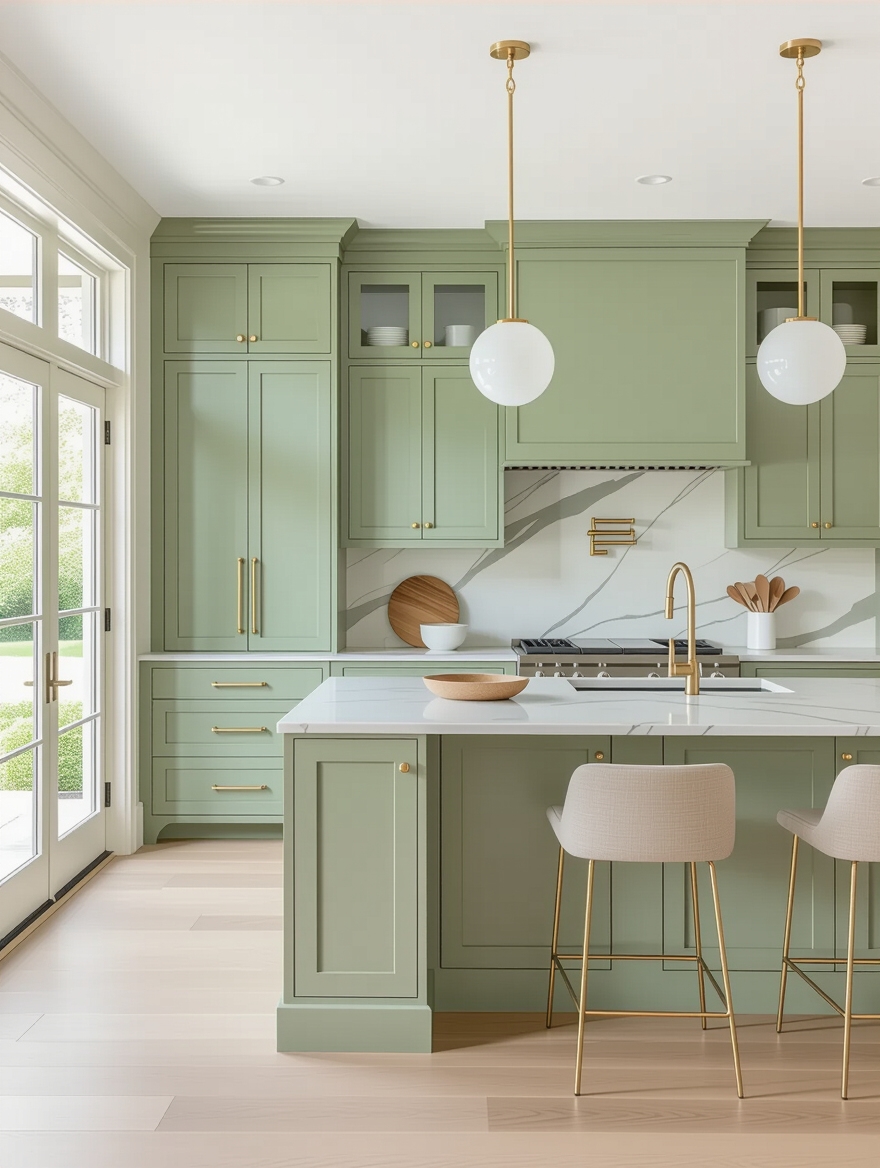 sage green kitchen harmony