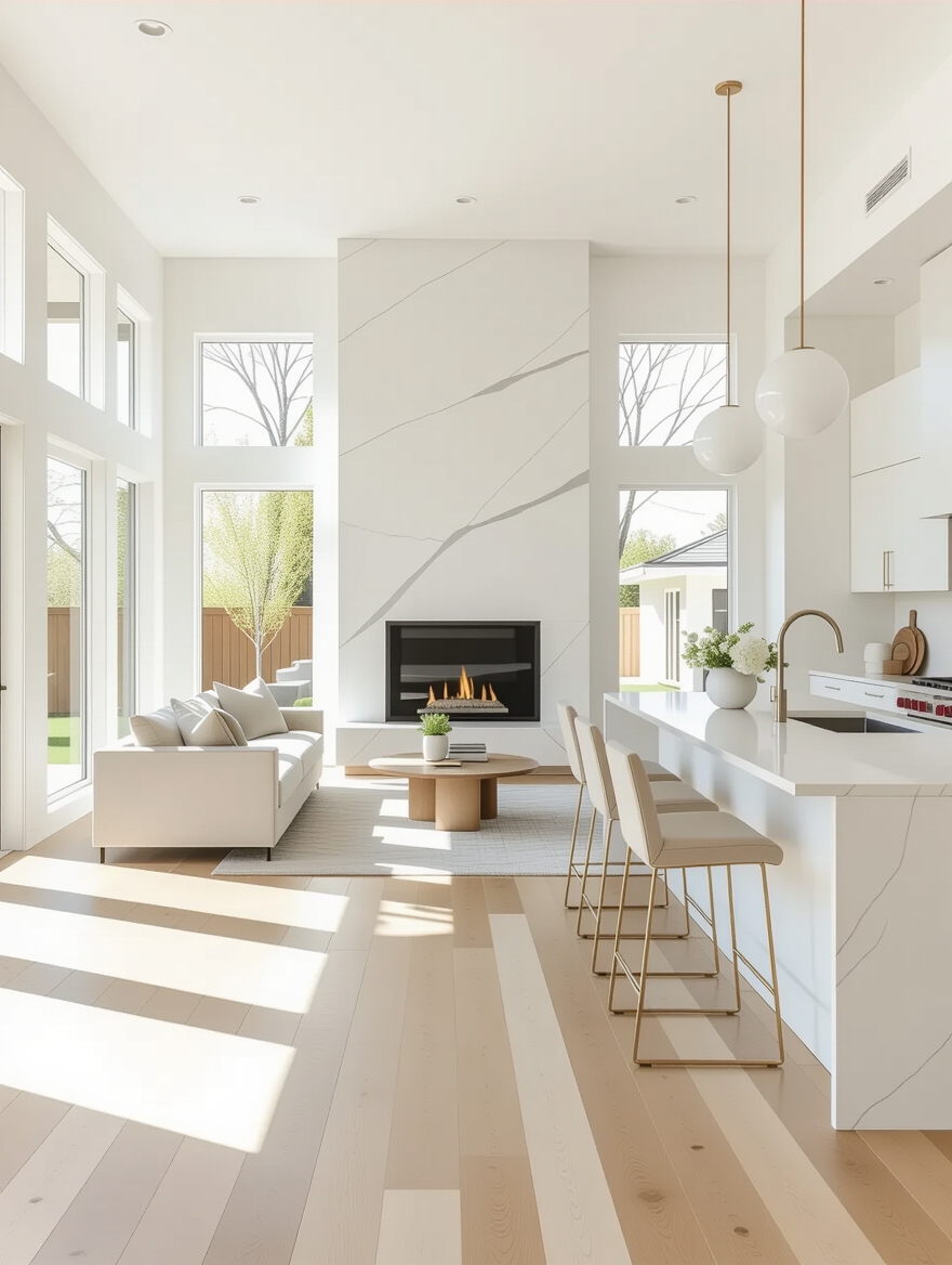 seamless airy modern living