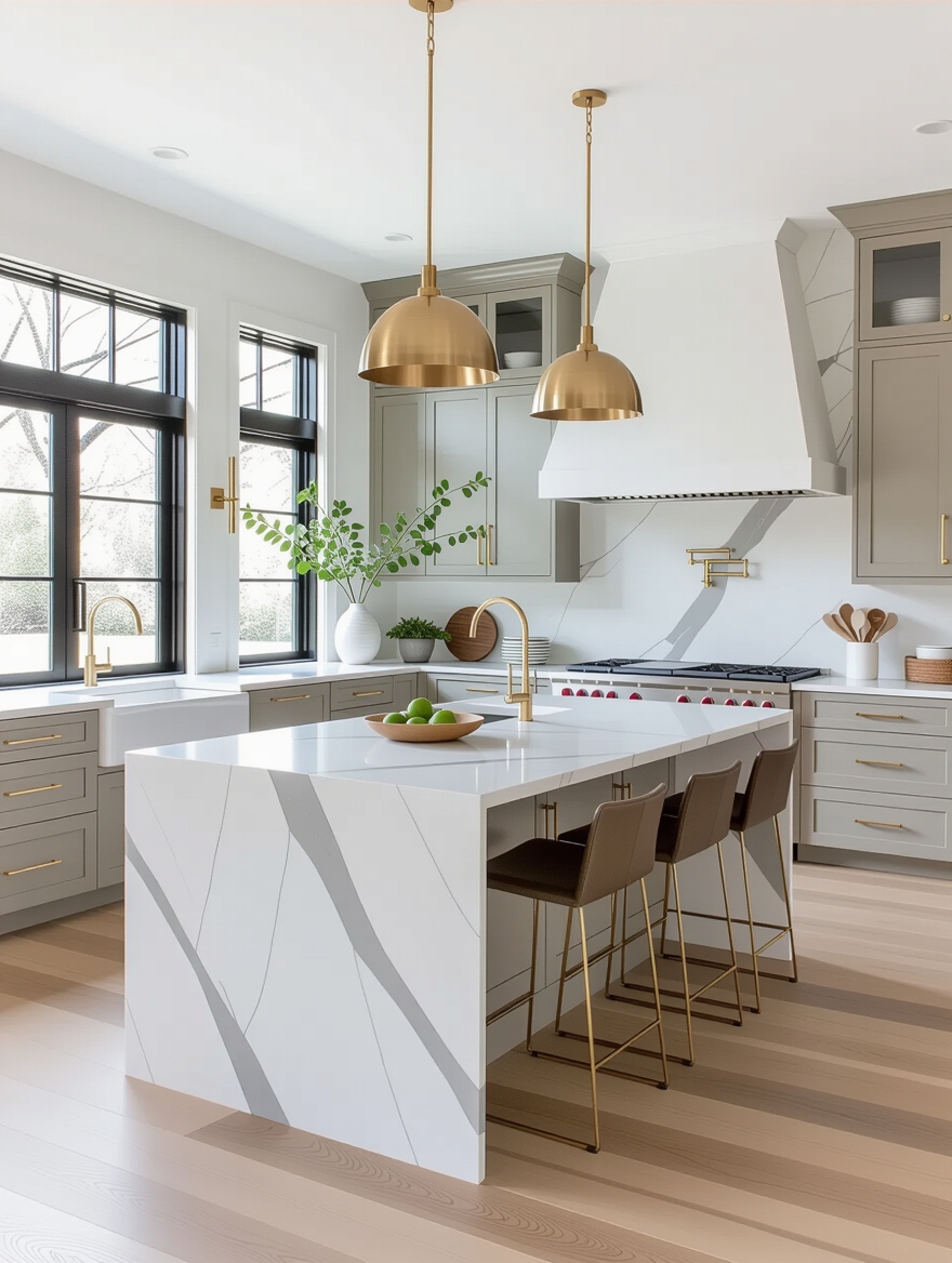 seamless open kitchen design