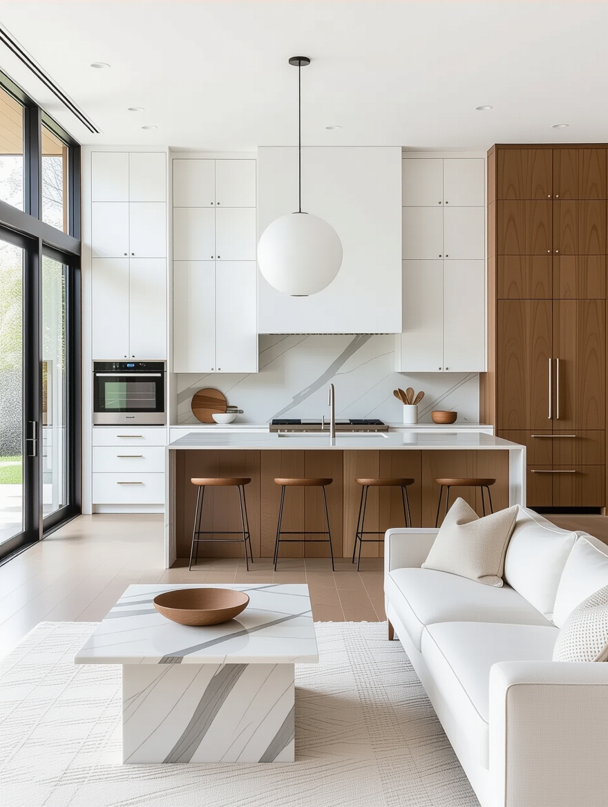 seamless open kitchen integration