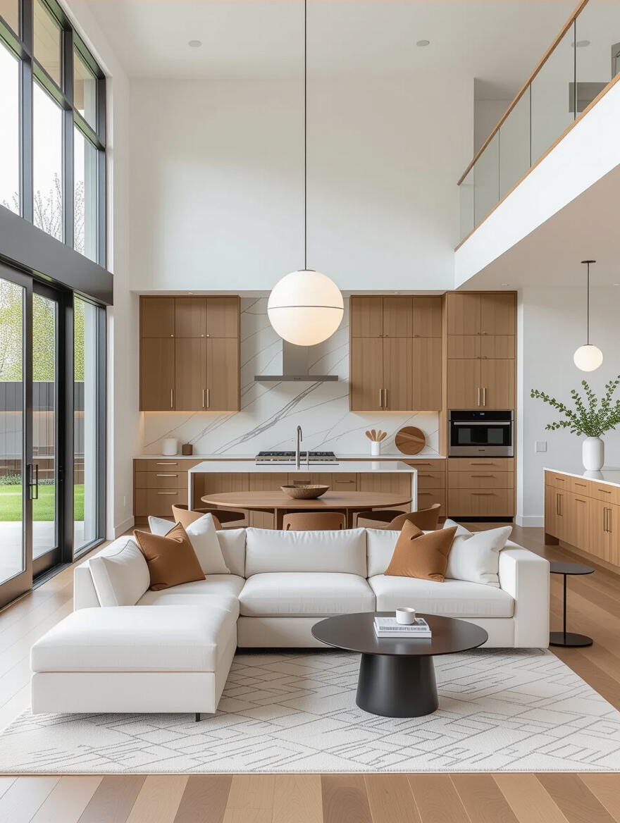 seamless open plan lighting