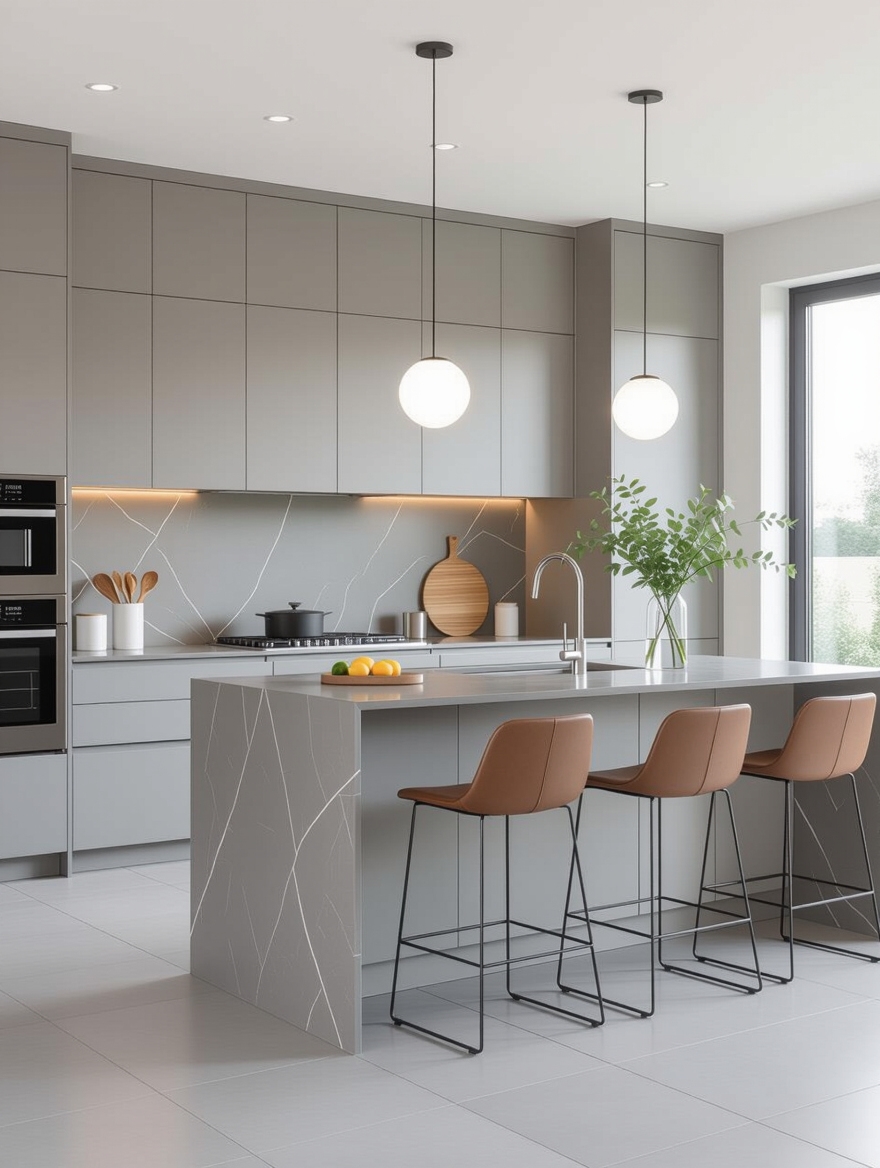 sleek minimalist kitchen design