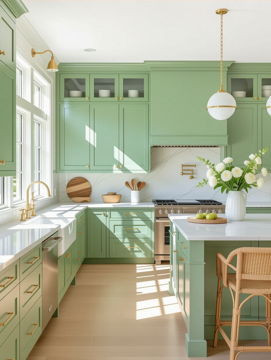 soft inviting kitchen atmosphere