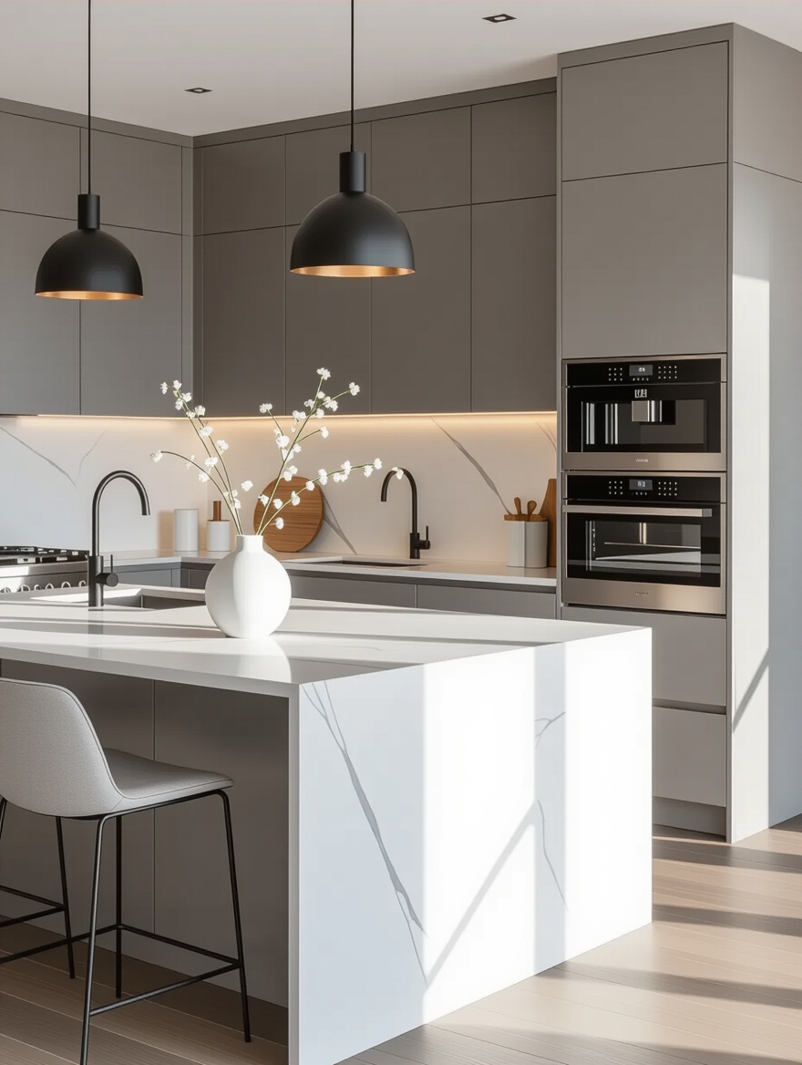 sophisticated grey and white