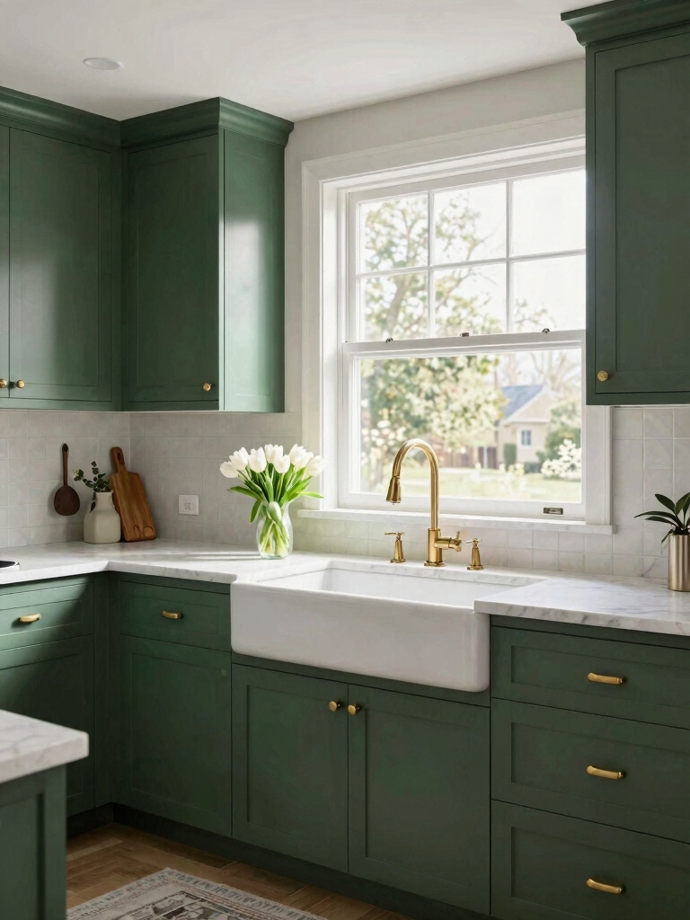 stunning green kitchen transformations