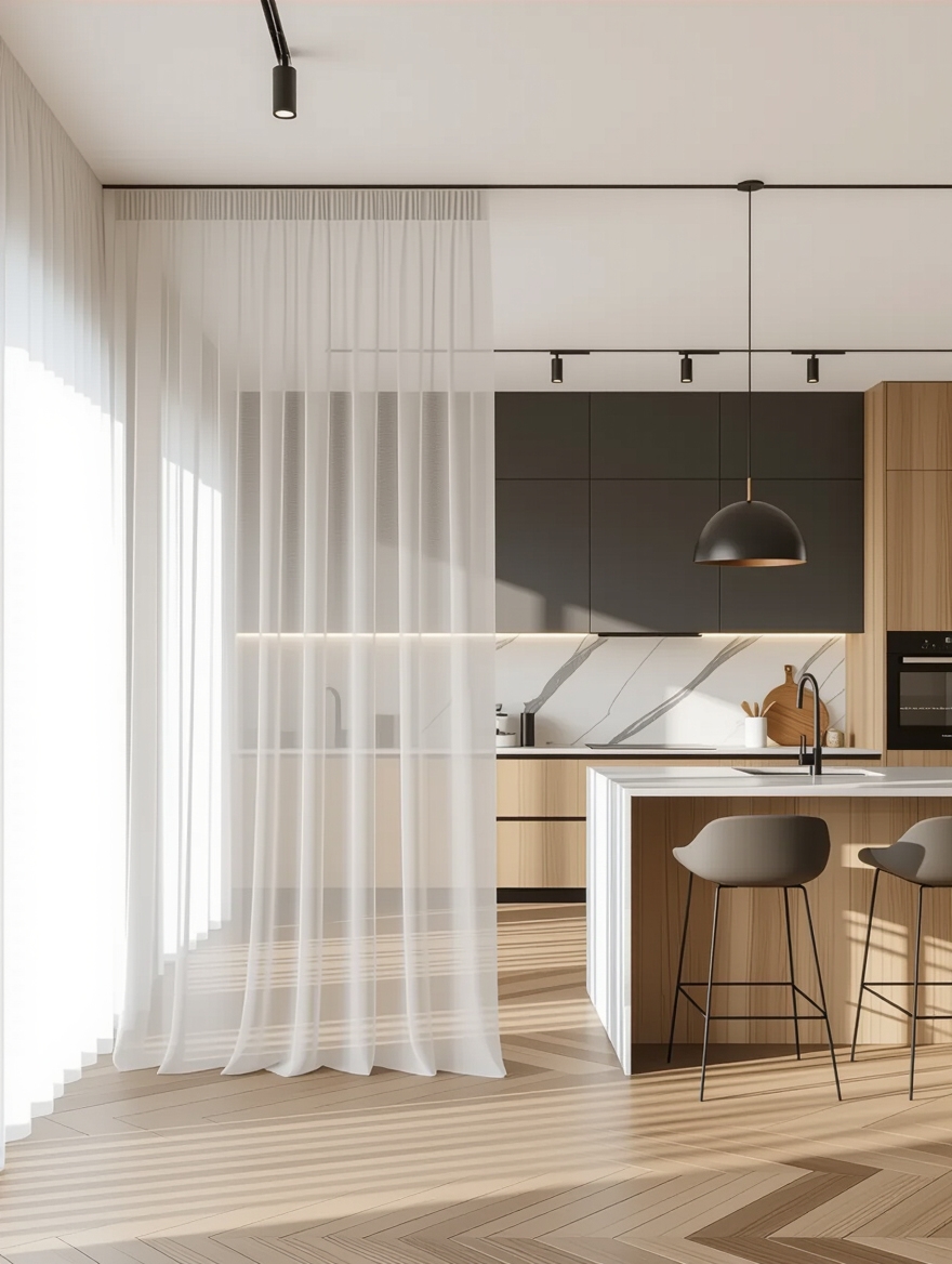stylish functional fabric partitions