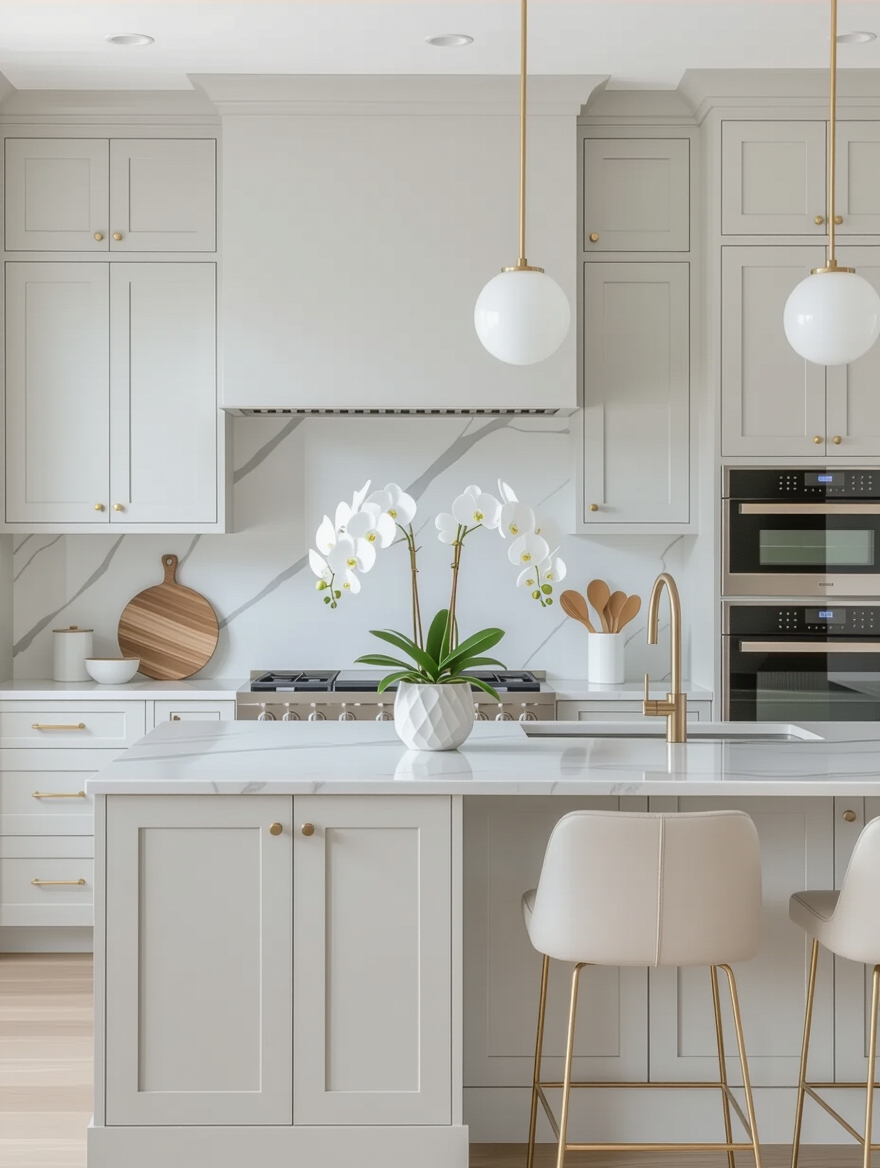 timeless neutral kitchen elegance