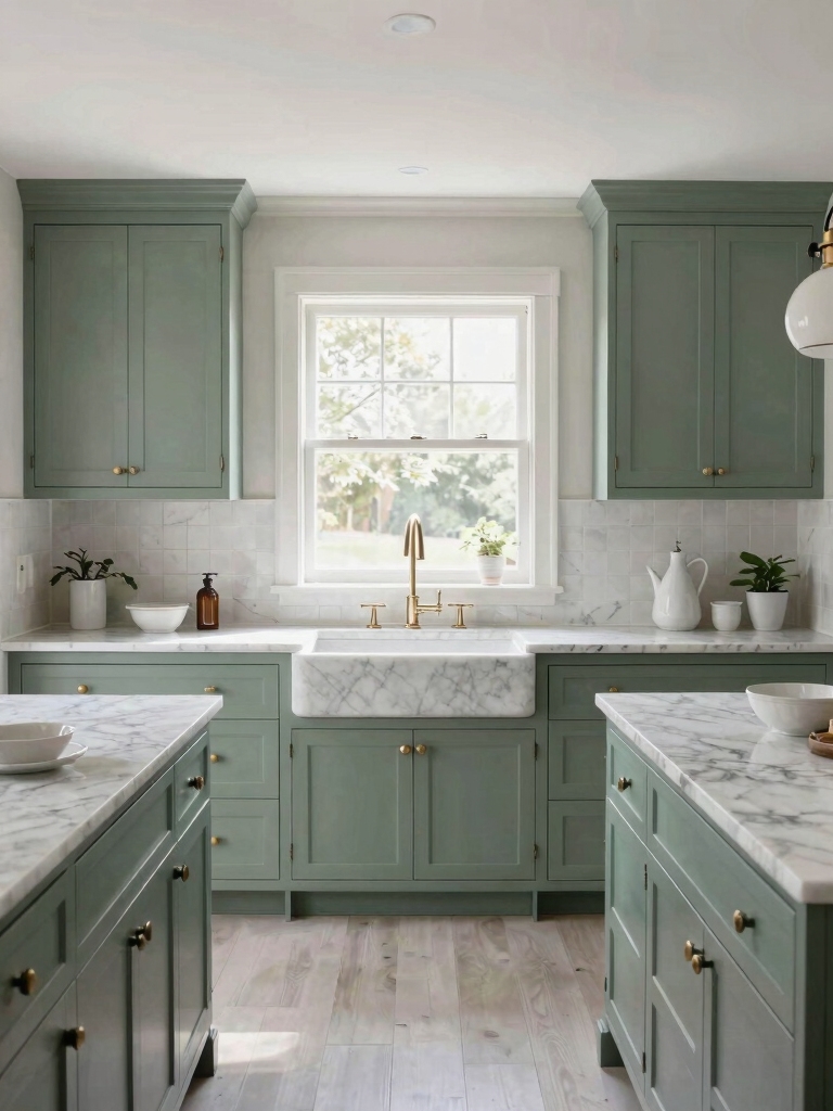 timeless sage green cabinets