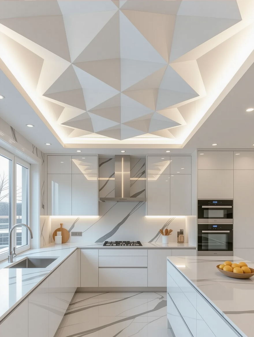 transformative geometric ceiling designs