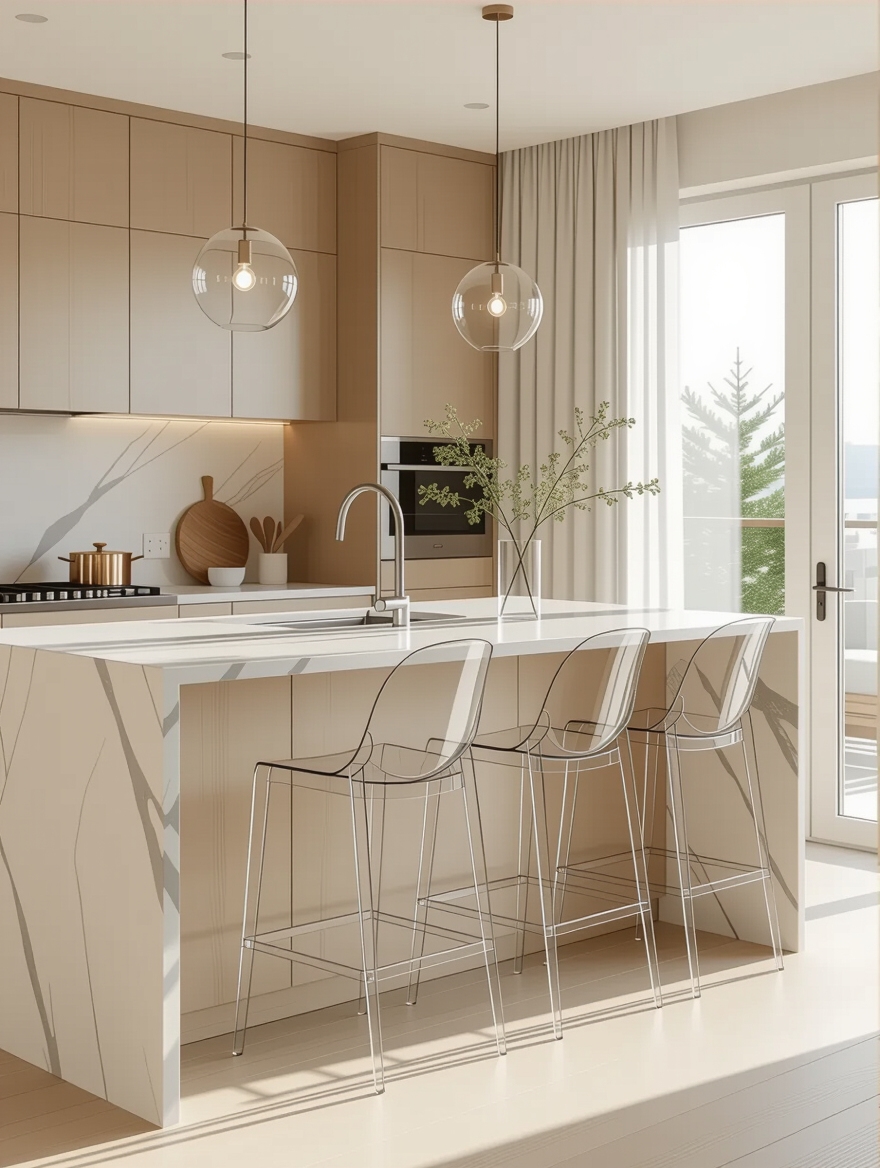 transparent low profile bar stools