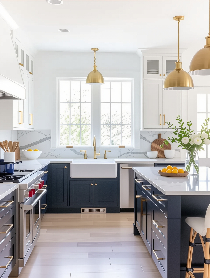 two tone cabinet color combinations