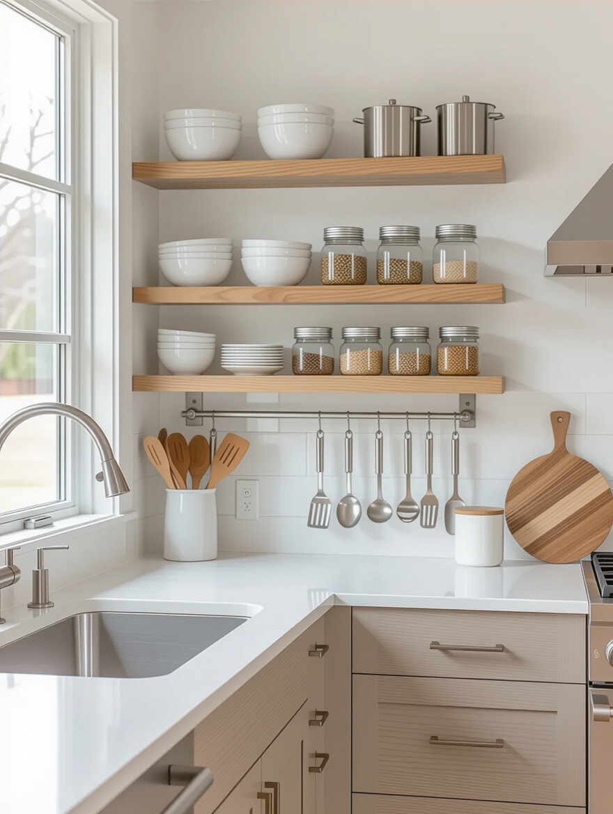 wall mounted kitchen organizers
