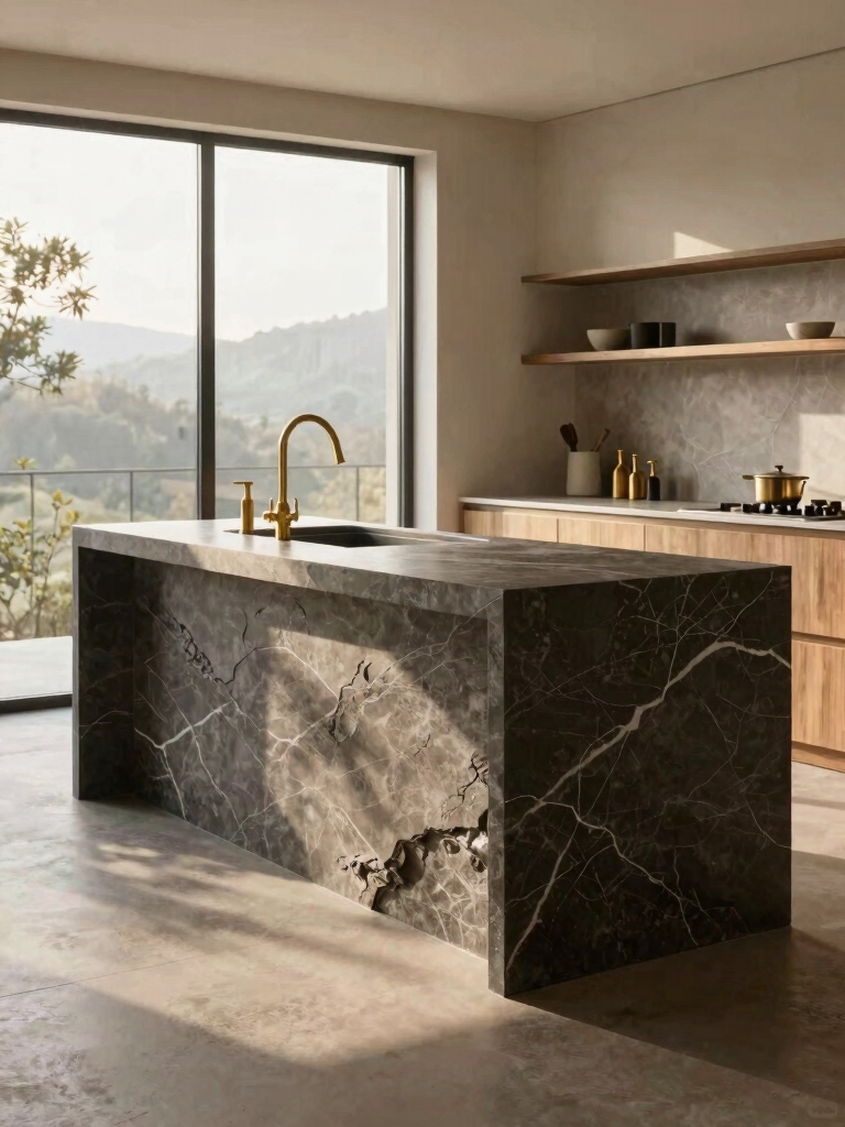 warm tactile stone elegance